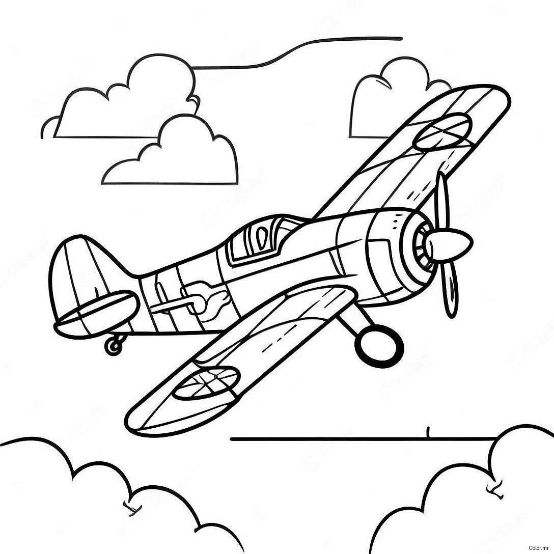 Pagina Da Colorare Dellaereo Dei Tuskegee Airmen Vintage 66141 54621