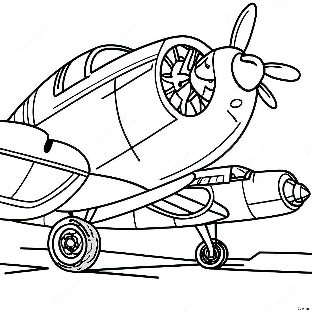 Pagina Da Colorare Dellaereo Dei Tuskegee Airmen Vintage 66141 54624