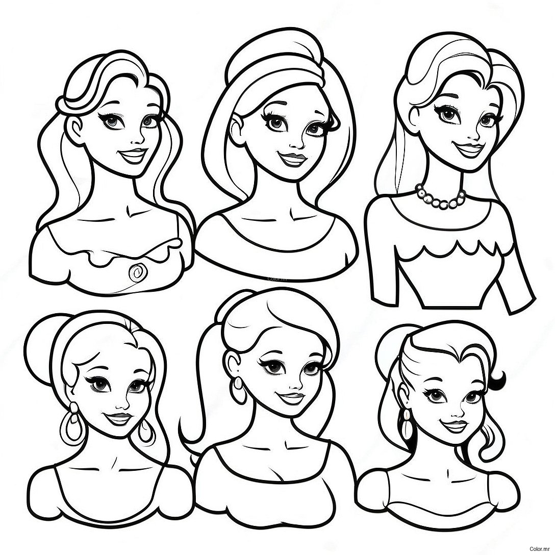 Pagina Da Colorare Delle Principesse Disney Hipster Vintage 27143 24774