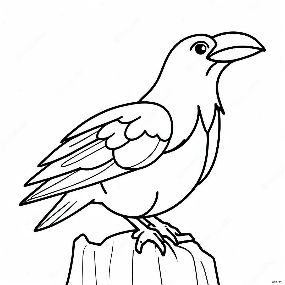 Pagina Da Colorare Dellepico Raven In Posa Da Battaglia 41670 34568