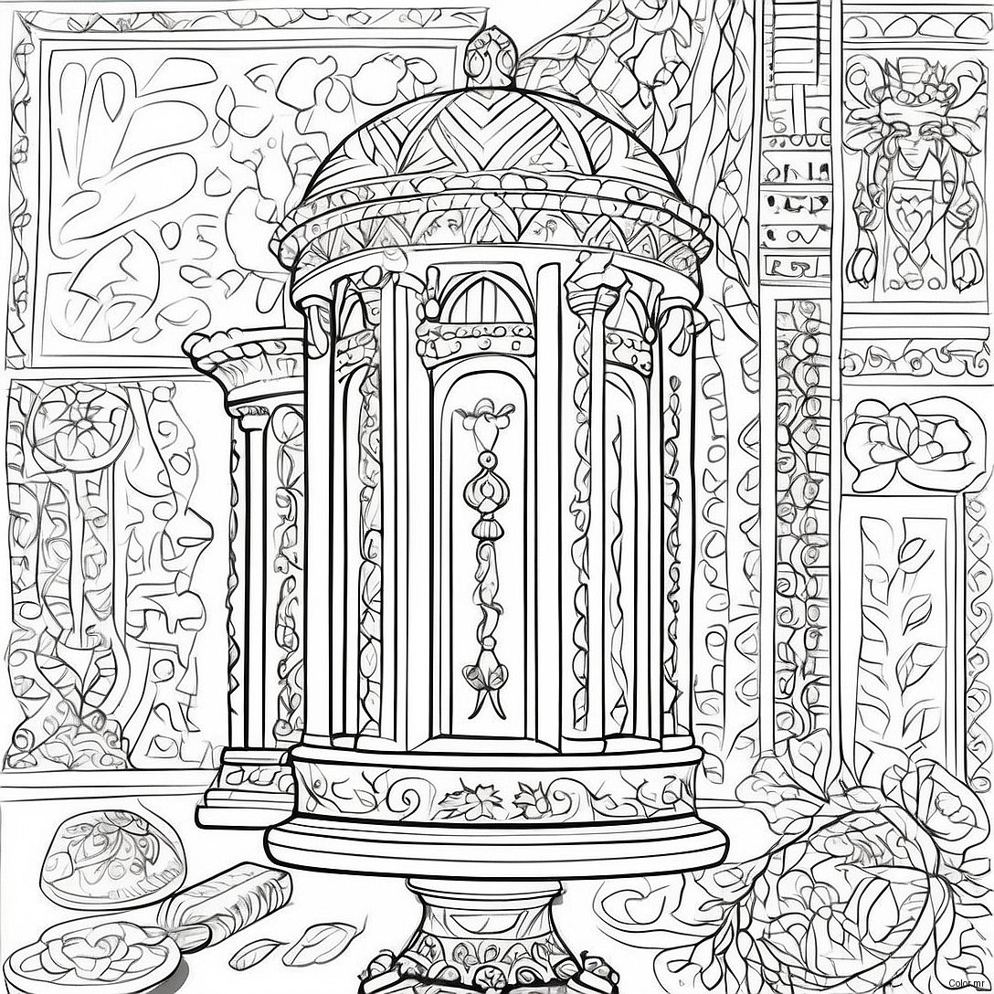 Pagina Da Colorare Dettagliata Del Beis Hamikdash 24666 22627