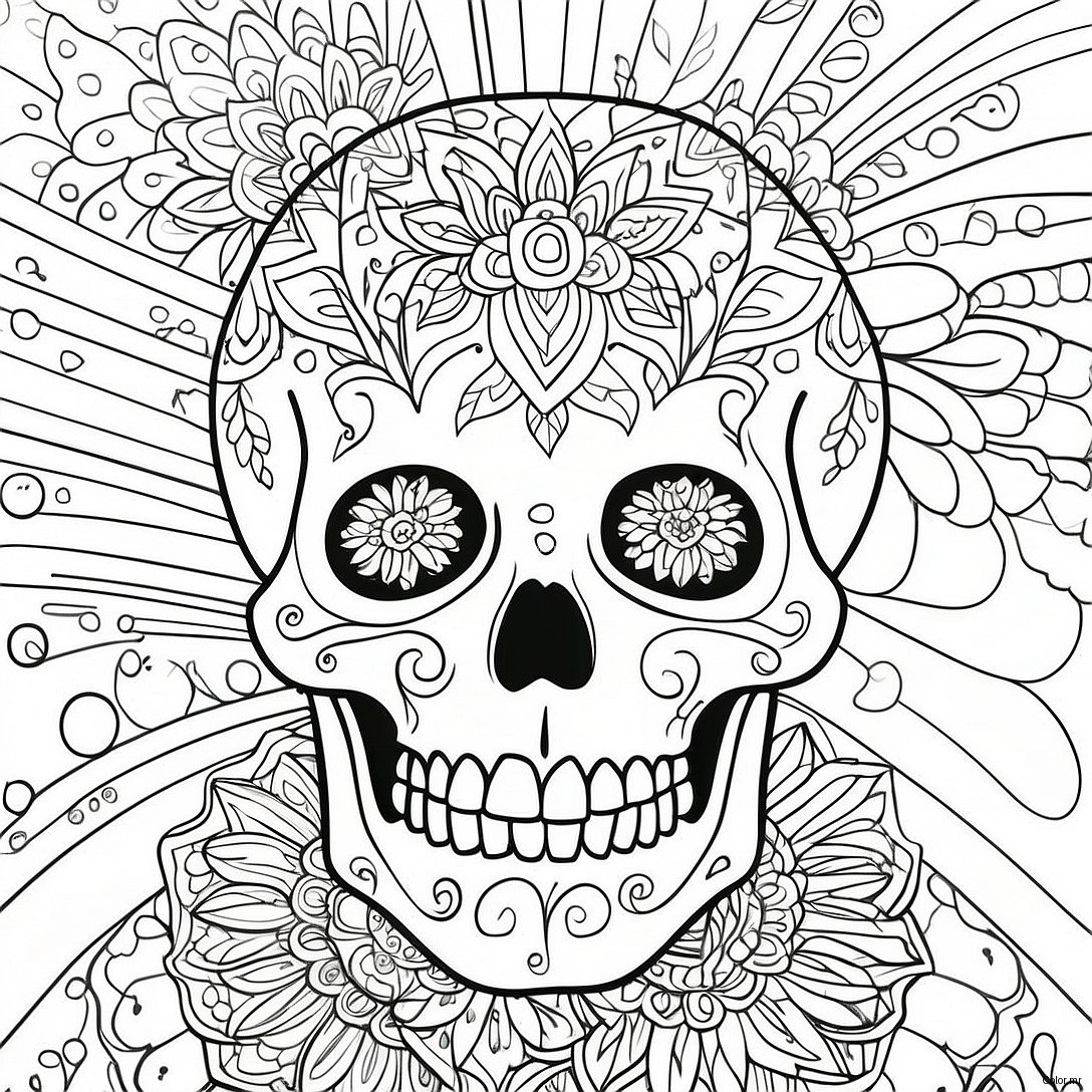 Pagina Da Colorare Dettagliata Del Cranio Umano 41339 34309