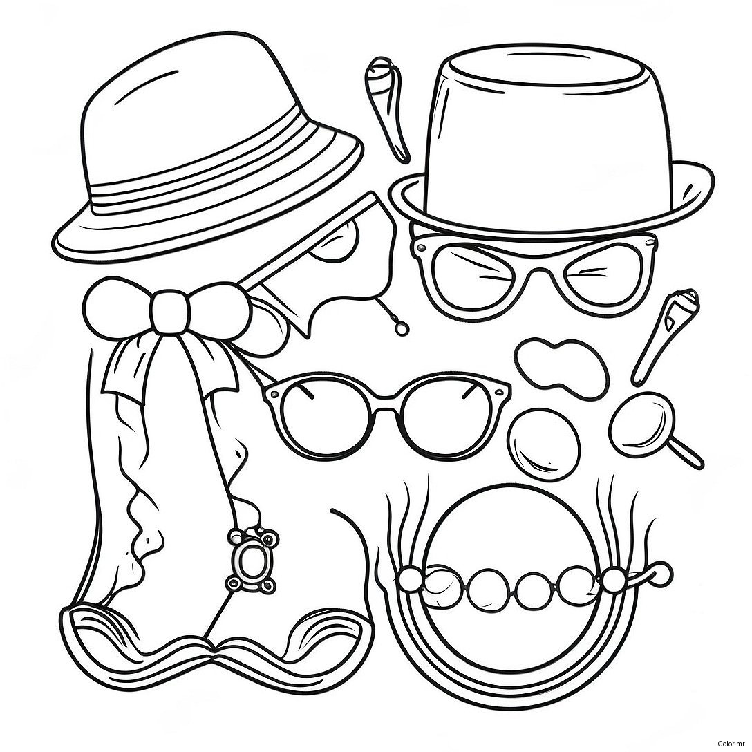 Pagina Da Colorare Di Accessori Hipster Vintage 33242 17470