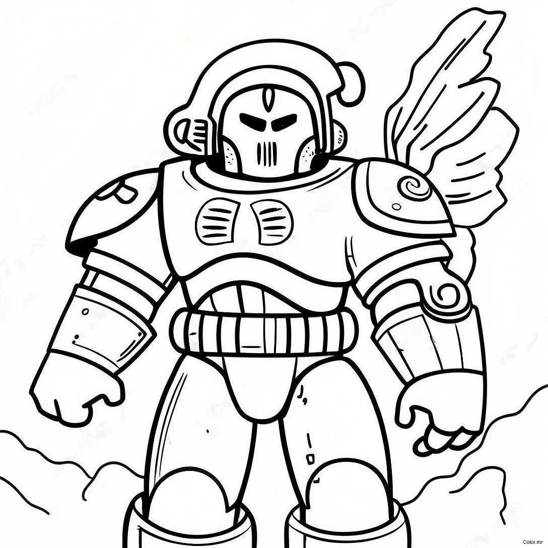 Pagina Da Colorare Di Armatura Da Battaglia Dei Space Marine 23504 21713