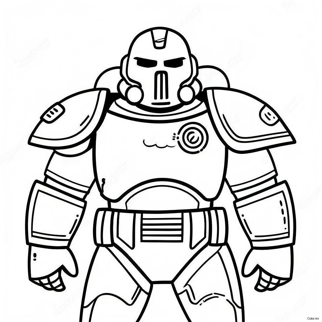 Pagina Da Colorare Di Armatura Da Battaglia Dei Space Marine 23504 21714
