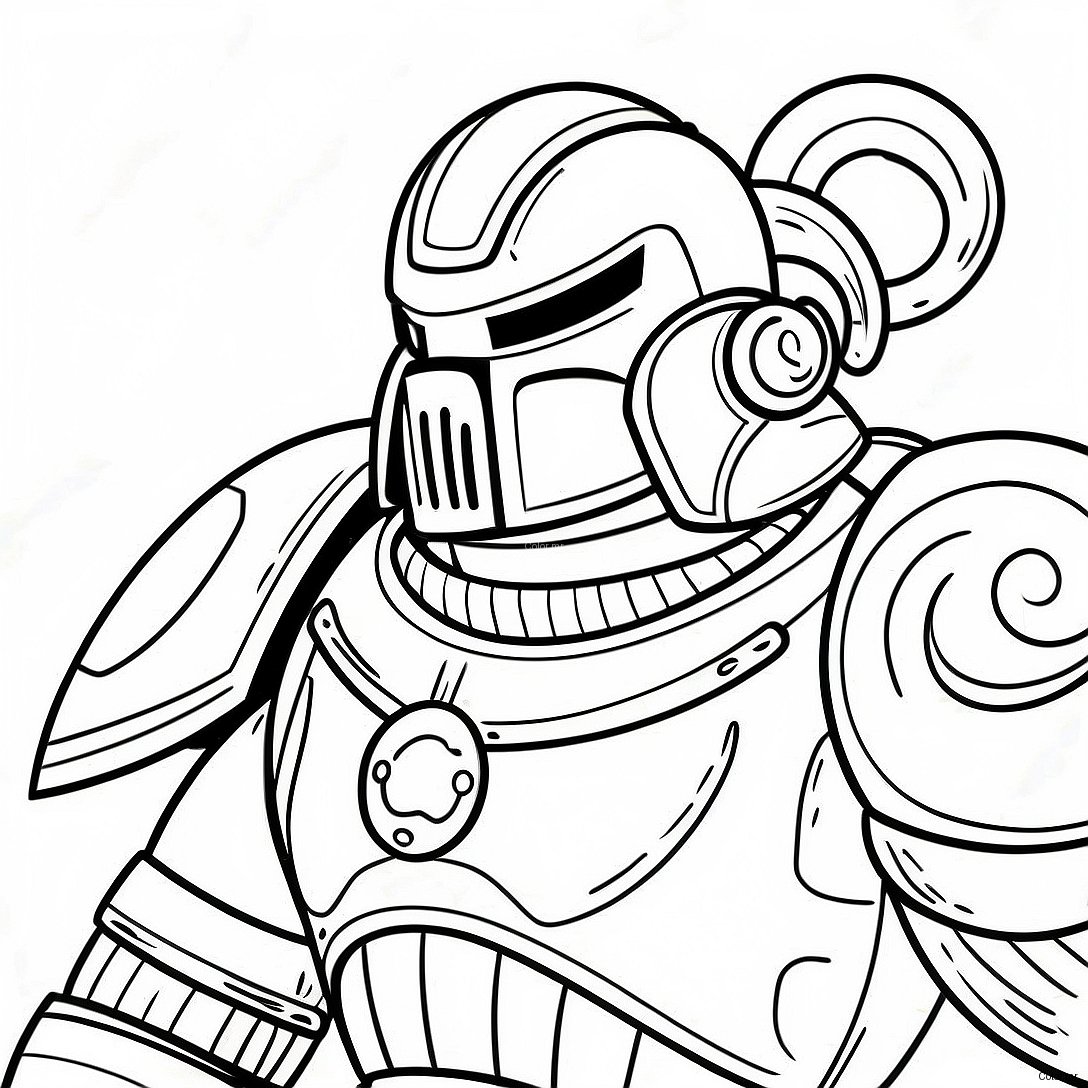 Pagina Da Colorare Di Armatura Da Battaglia Dei Space Marine 23504 21715