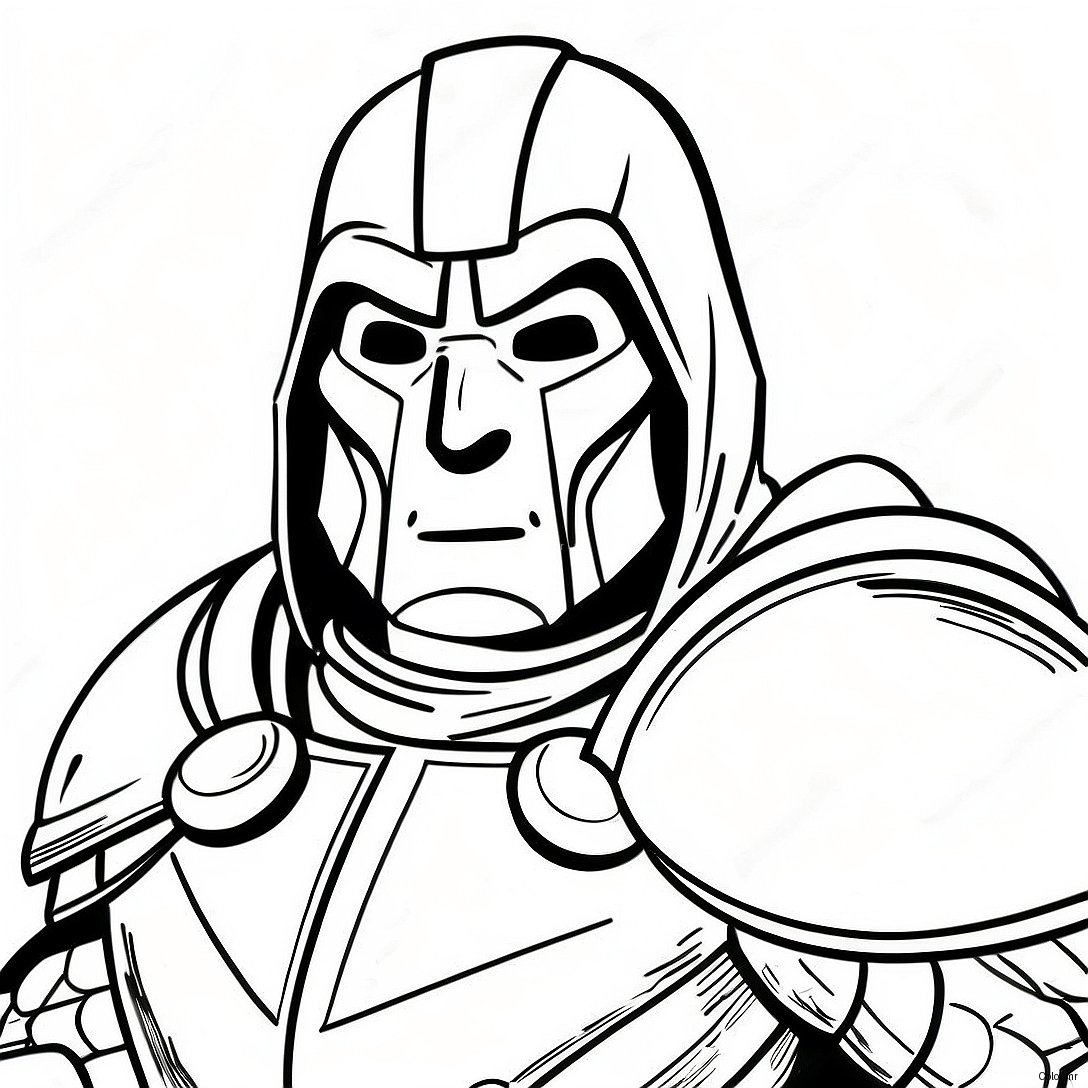 Pagina Da Colorare Di Dr Doom In Armatura Da Battaglia 37216 30988