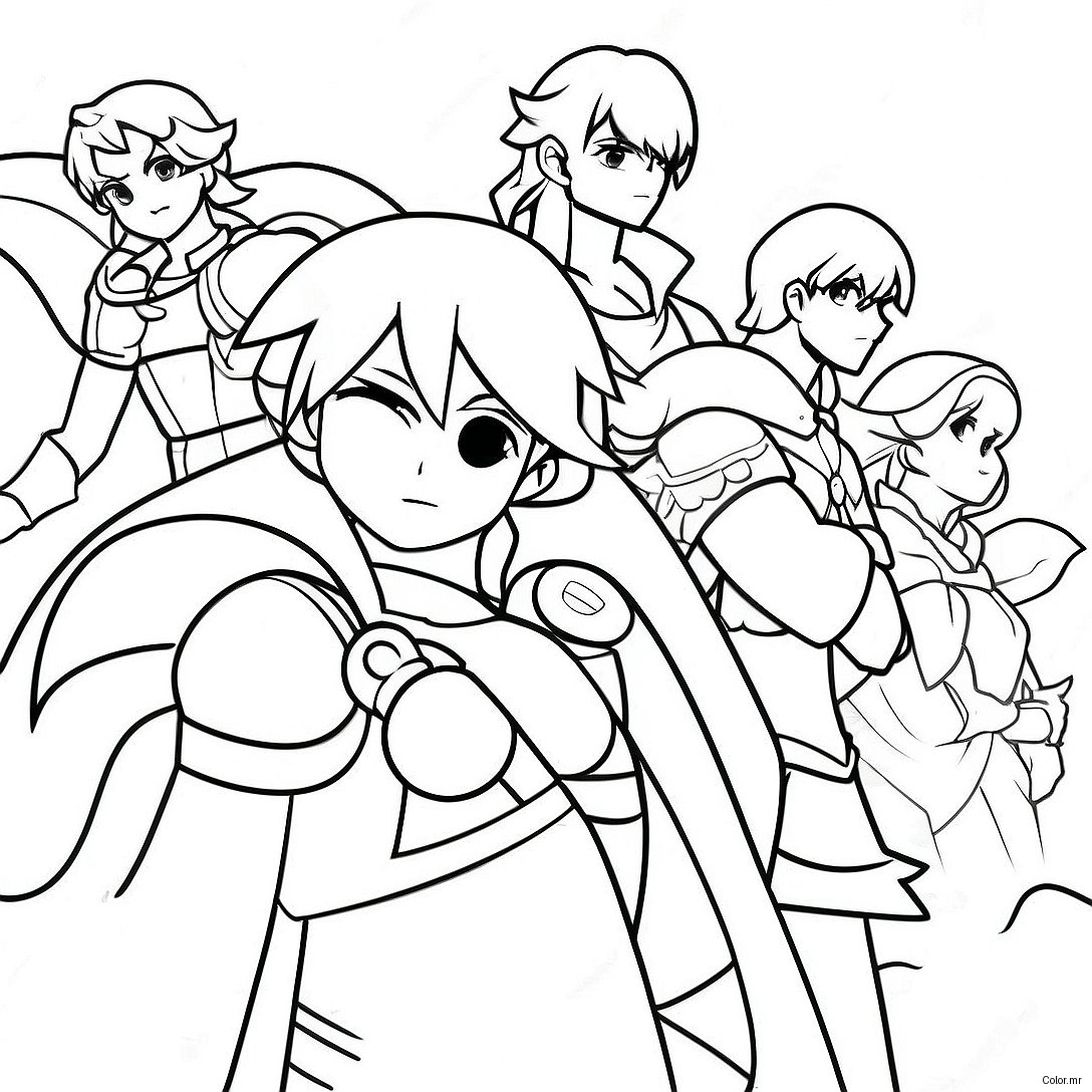 Pagina Da Colorare Di Fire Emblem Heroes In Battaglia 67593 55767