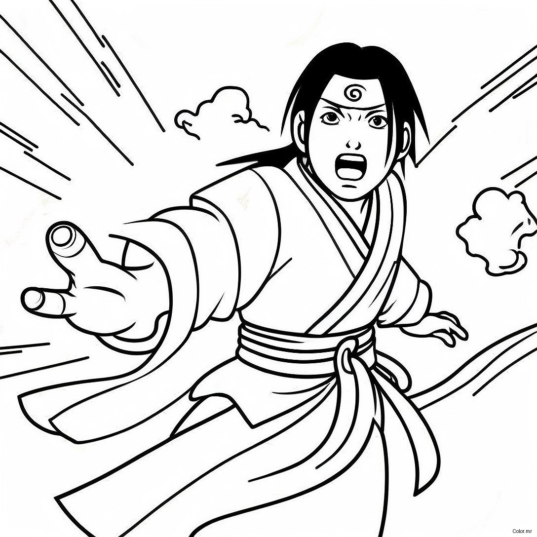 Pagina Da Colorare Di Itachi Uchiha In Battaglia 10438 8566