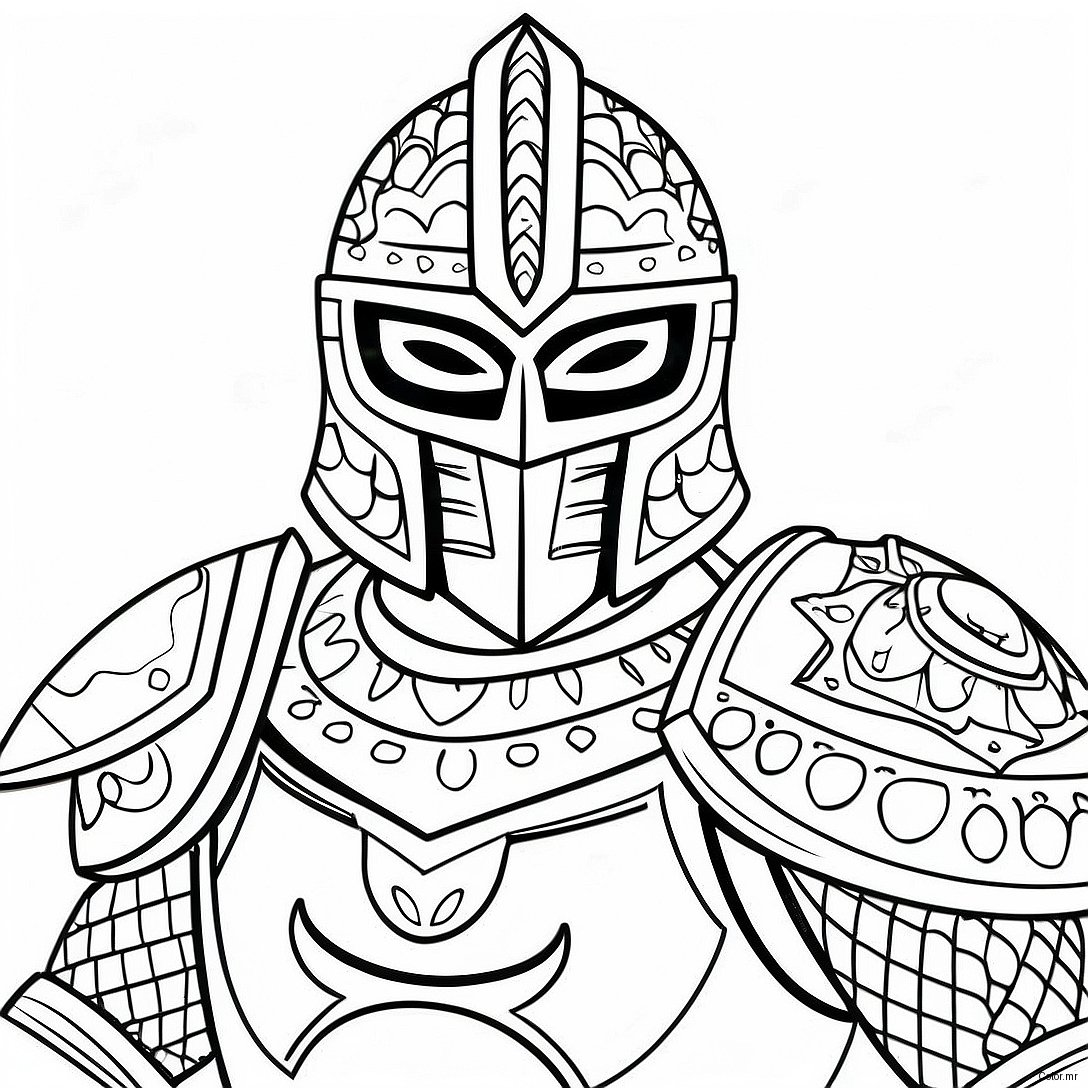Pagina Da Colorare Di Lord Garmadon In Armatura Da Battaglia 70284 58106