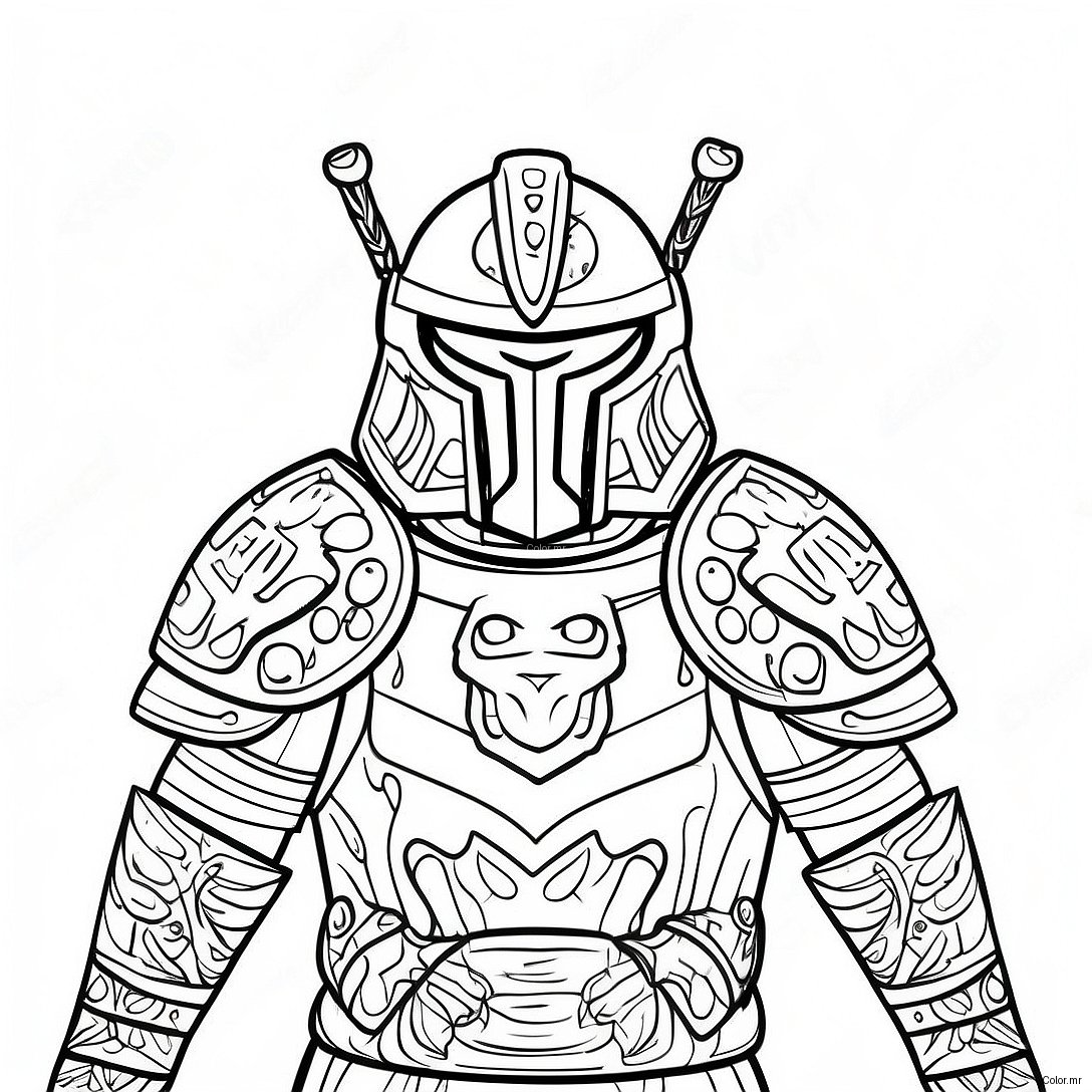 Pagina Da Colorare Di Lord Garmadon In Armatura Da Battaglia 70284 58107