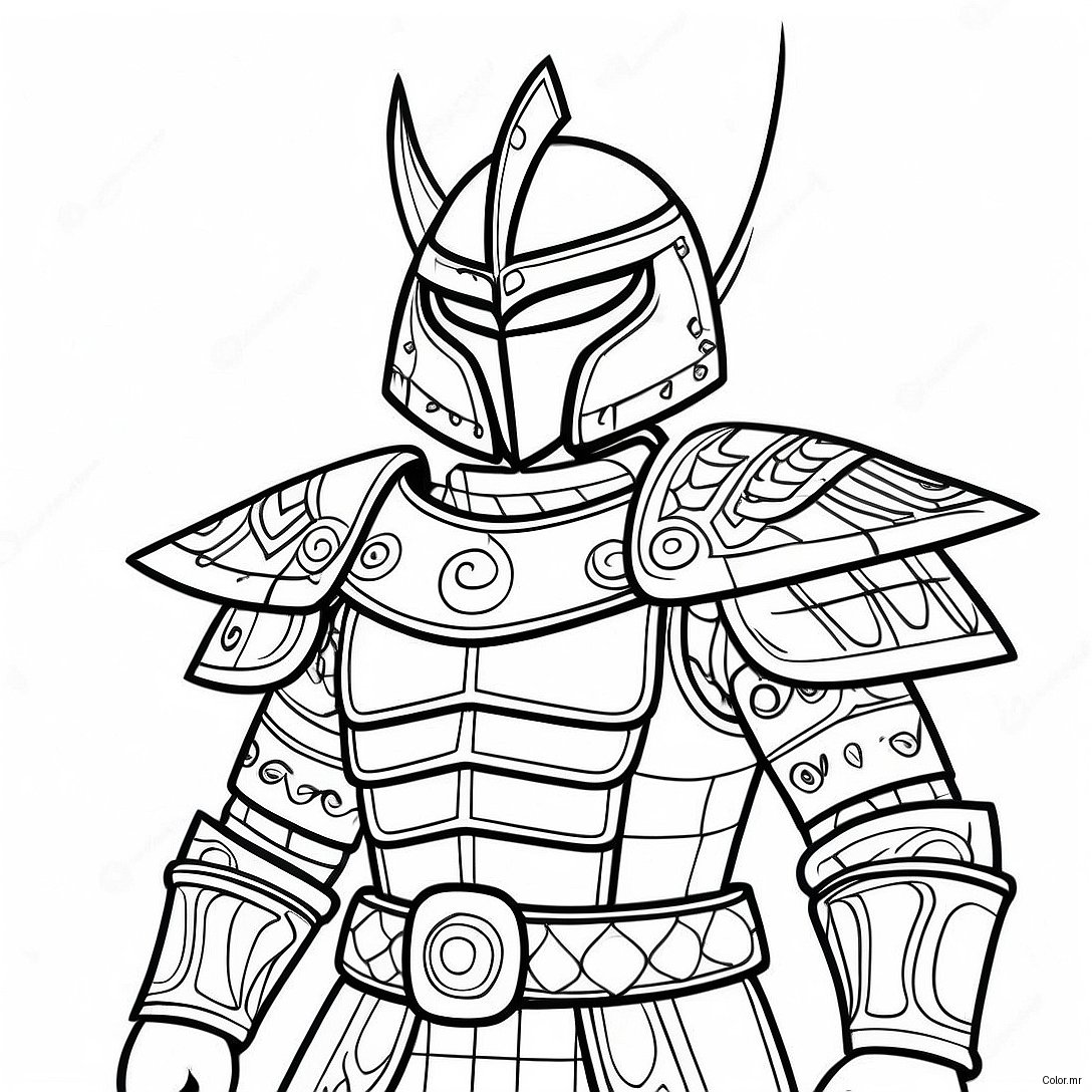 Pagina Da Colorare Di Lord Garmadon In Armatura Da Battaglia 70284 58108