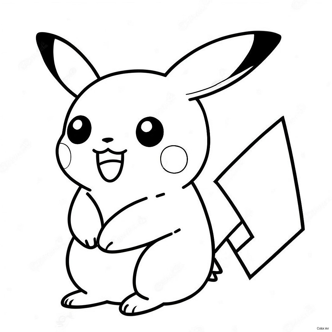 Pagina Da Colorare Di Pikachu Dettagliato 24145 22217