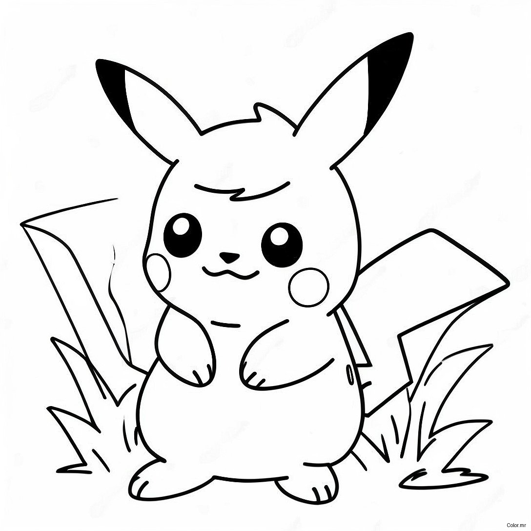 Pagina Da Colorare Di Pikachu Dettagliato 24145 22219
