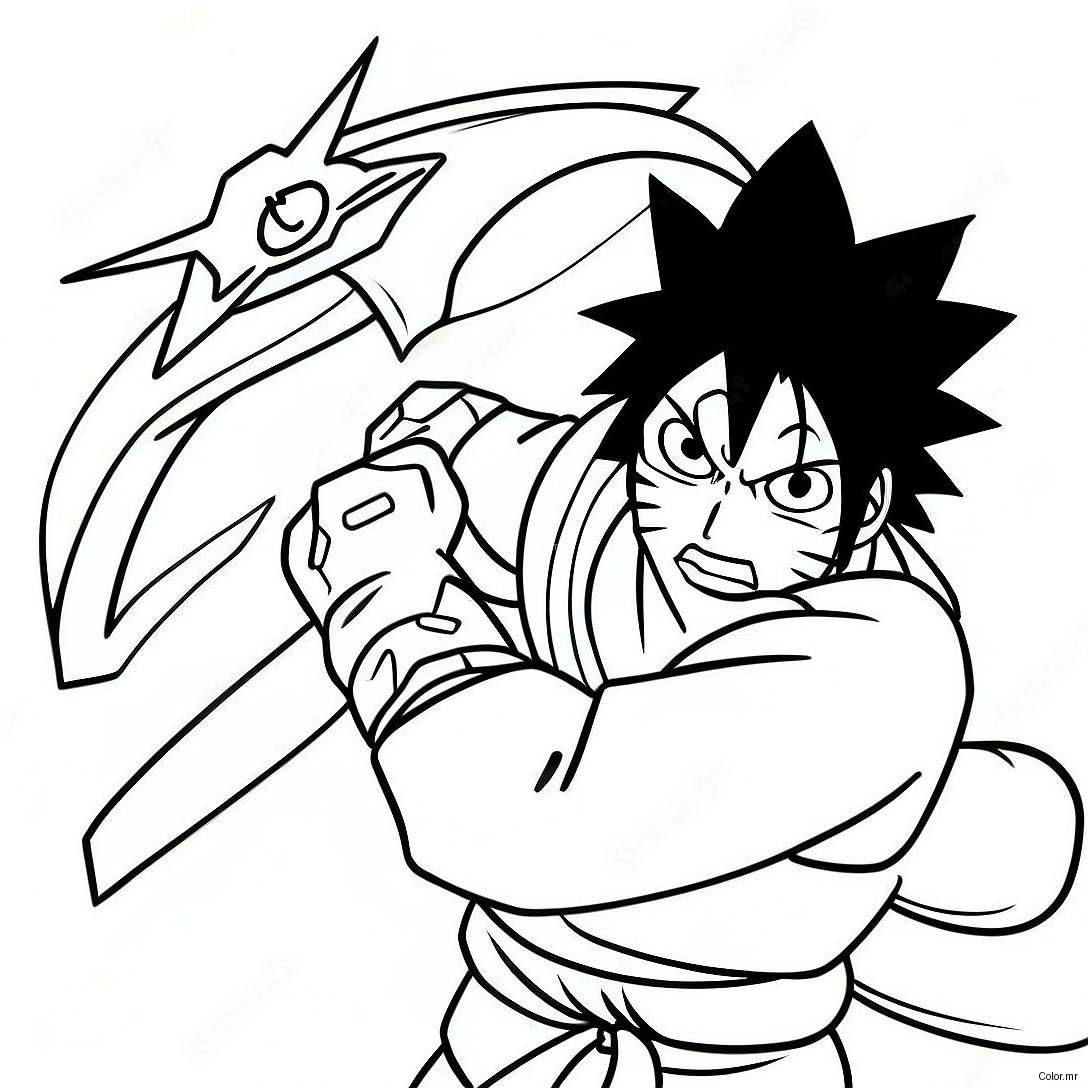 Pagina Da Colorare Di Sasuke Uchiha In Battaglia 3821 3096