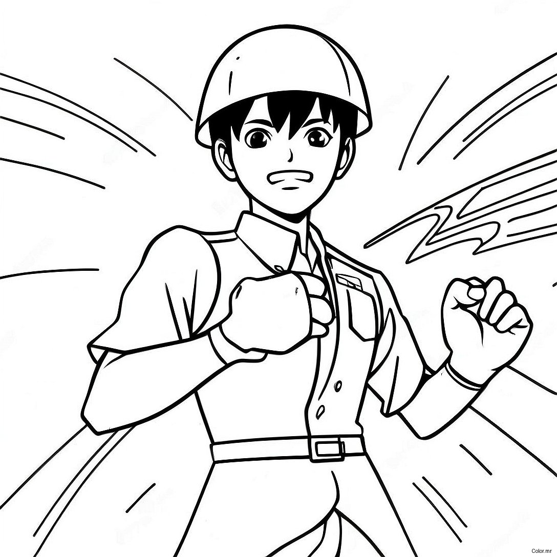 Pagina Da Colorare Di Shinji Ikari In Battaglia 57645 47927