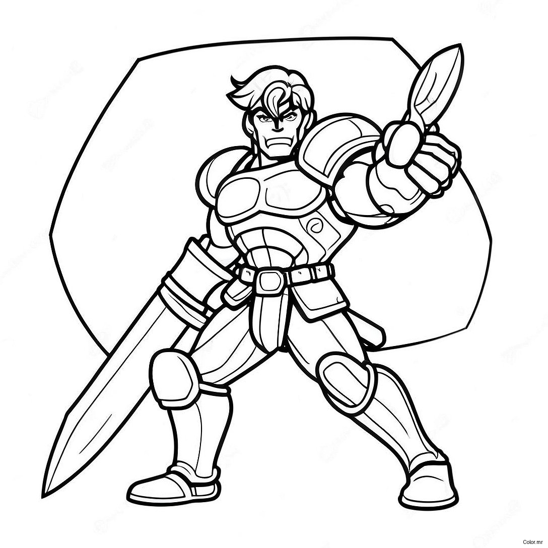 Pagina Da Colorare Di Technoblade In Battaglia 42532 35235