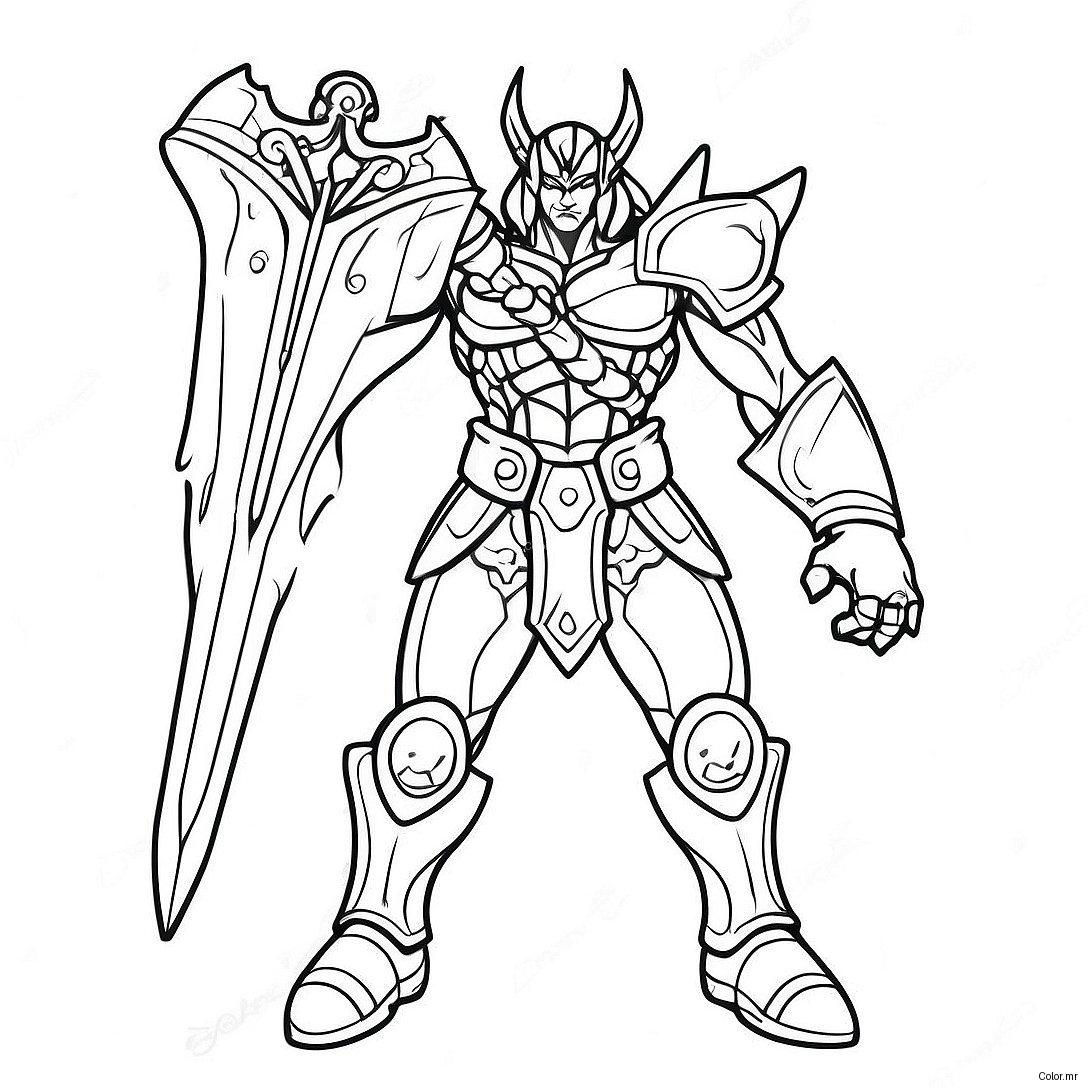Pagina Da Colorare Di Technoblade In Battaglia 42532 35445