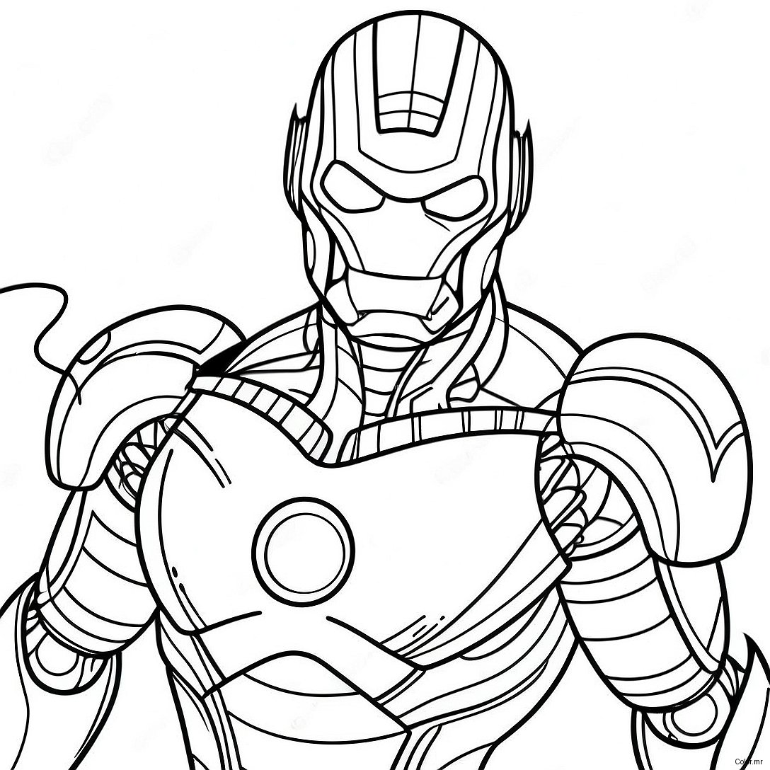 Pagina Da Colorare Di Ultron In Armatura Da Battaglia 27424 24989