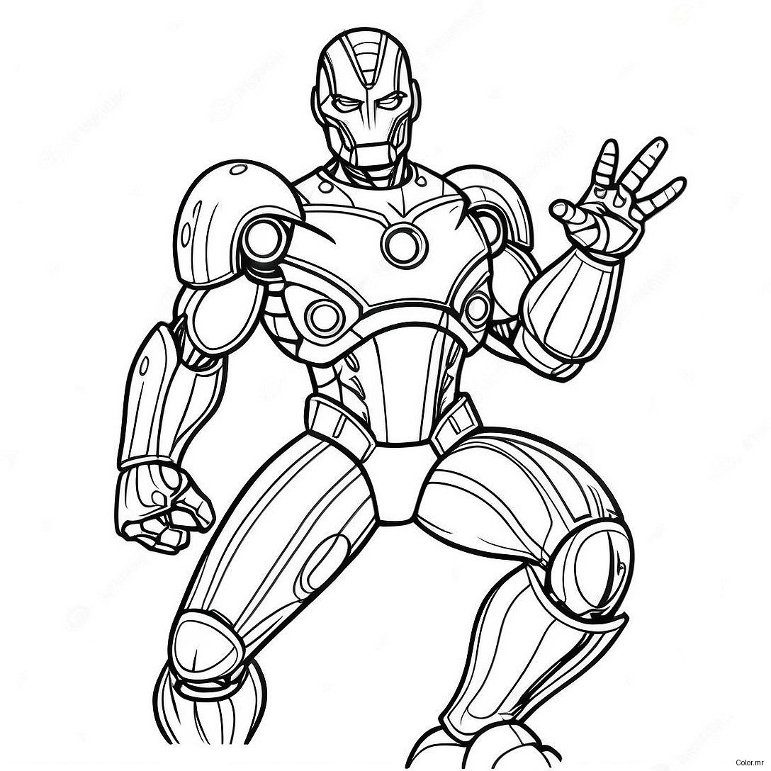 Pagina Da Colorare Di Ultron In Armatura Da Battaglia 27424 24990