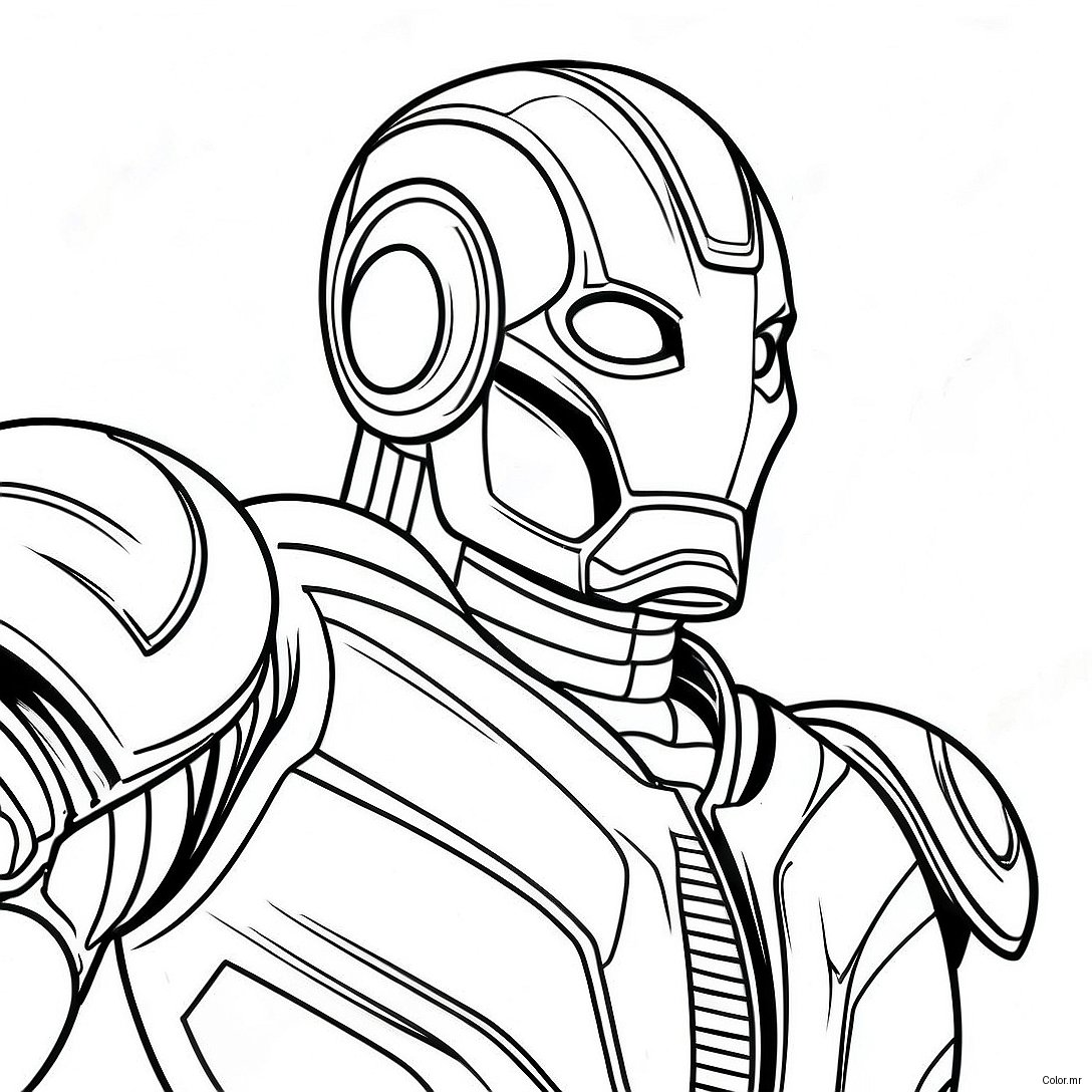 Pagina Da Colorare Di Ultron In Armatura Da Battaglia 27424 24991