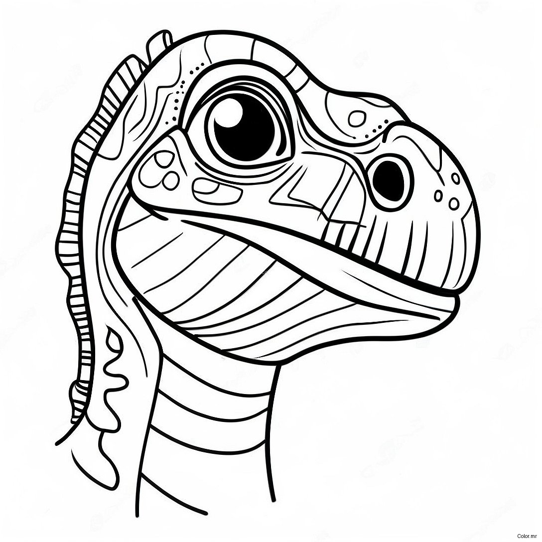 Pagina Da Colorare Di Un Velociraptor Dettagliato 932 746