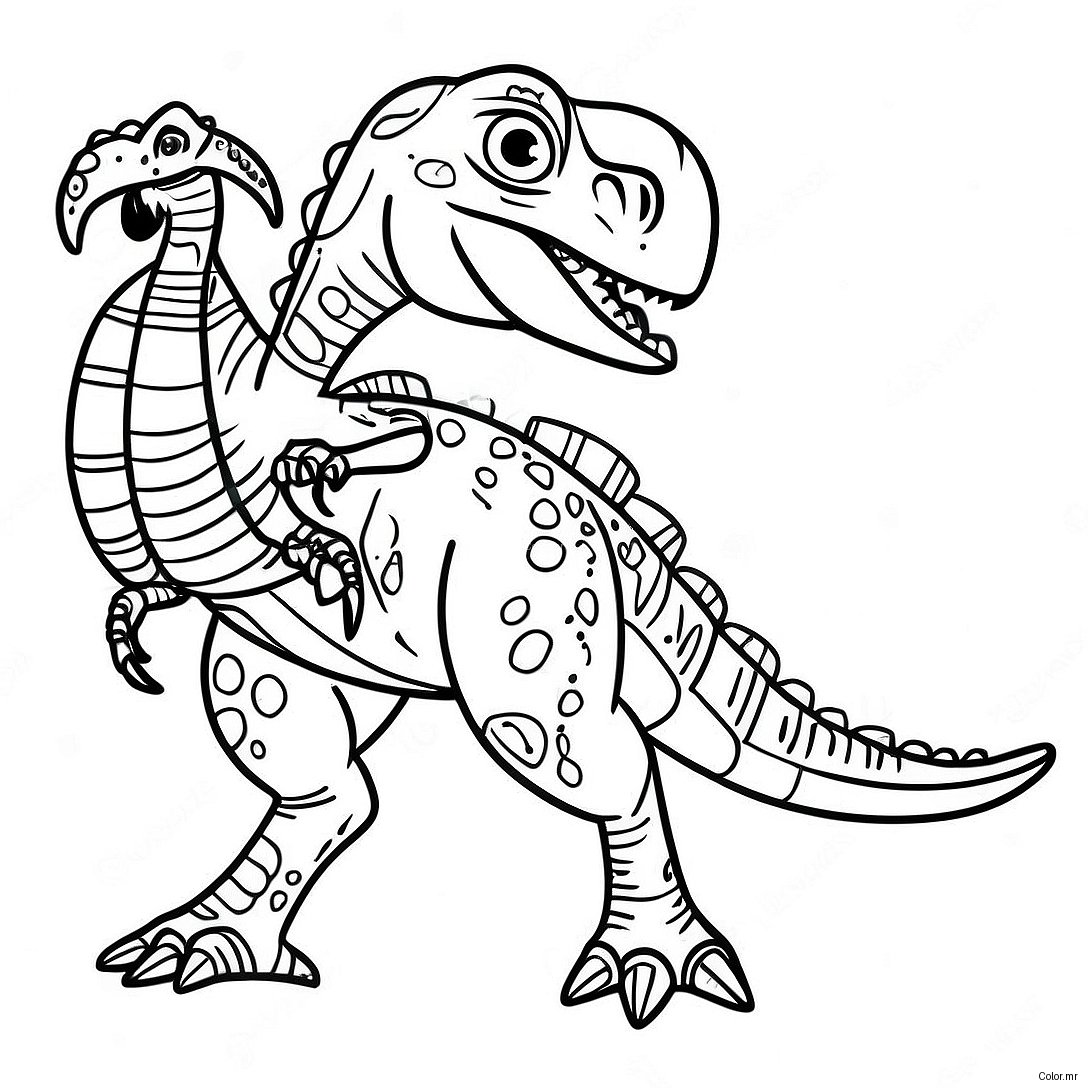 Pagina Da Colorare Di Un Velociraptor Dettagliato 932 747