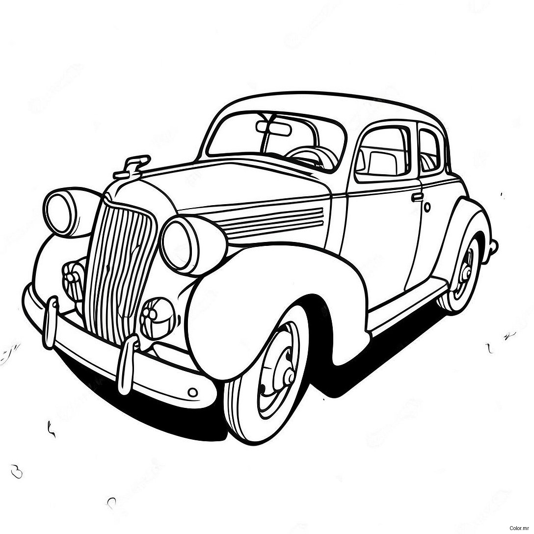 Pagina Da Colorare Di Unauto Classica Vintage 1362 1090