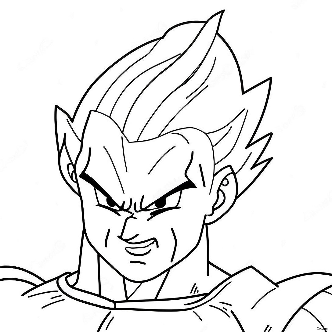 Pagina Da Colorare Di Vegeta Super Saiyan In Battaglia 18226 15273