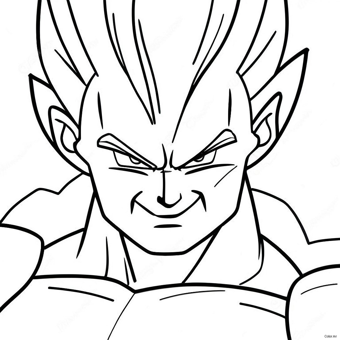 Pagina Da Colorare Di Vegeta Super Saiyan In Battaglia 18226 15275