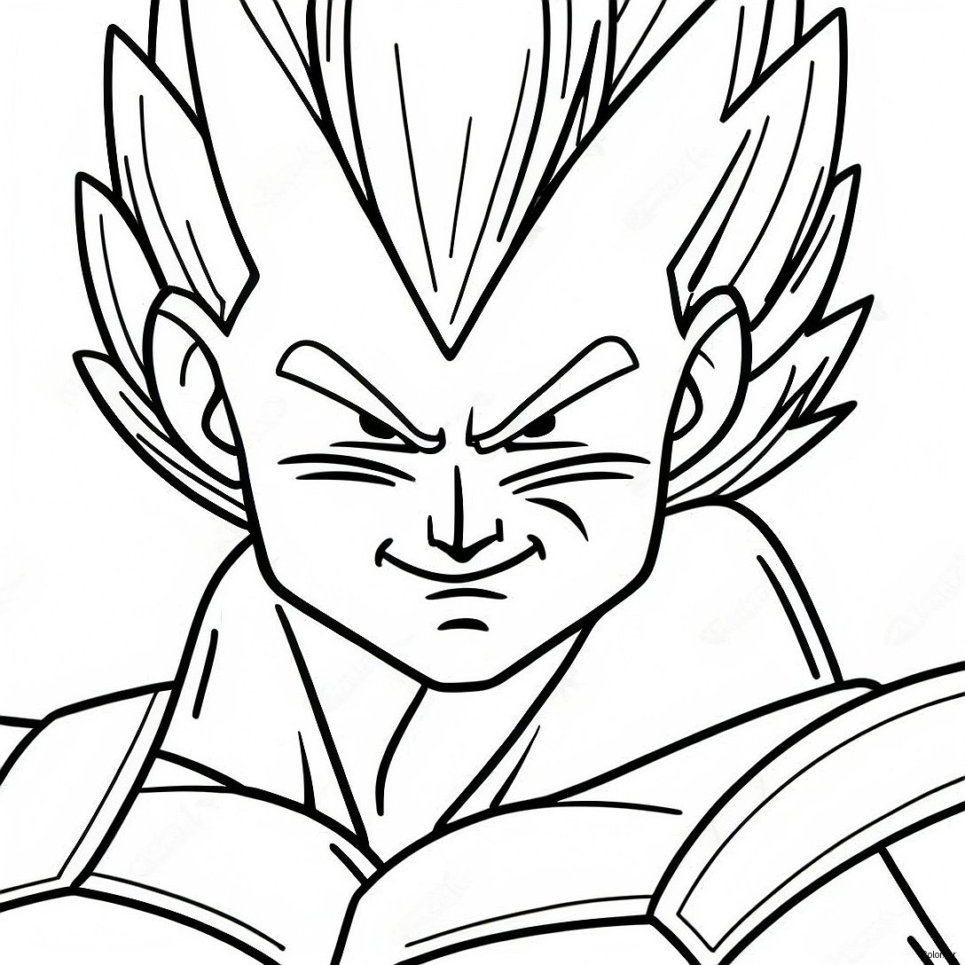 Pagina Da Colorare Di Vegeta Super Saiyan In Battaglia 18226 15276