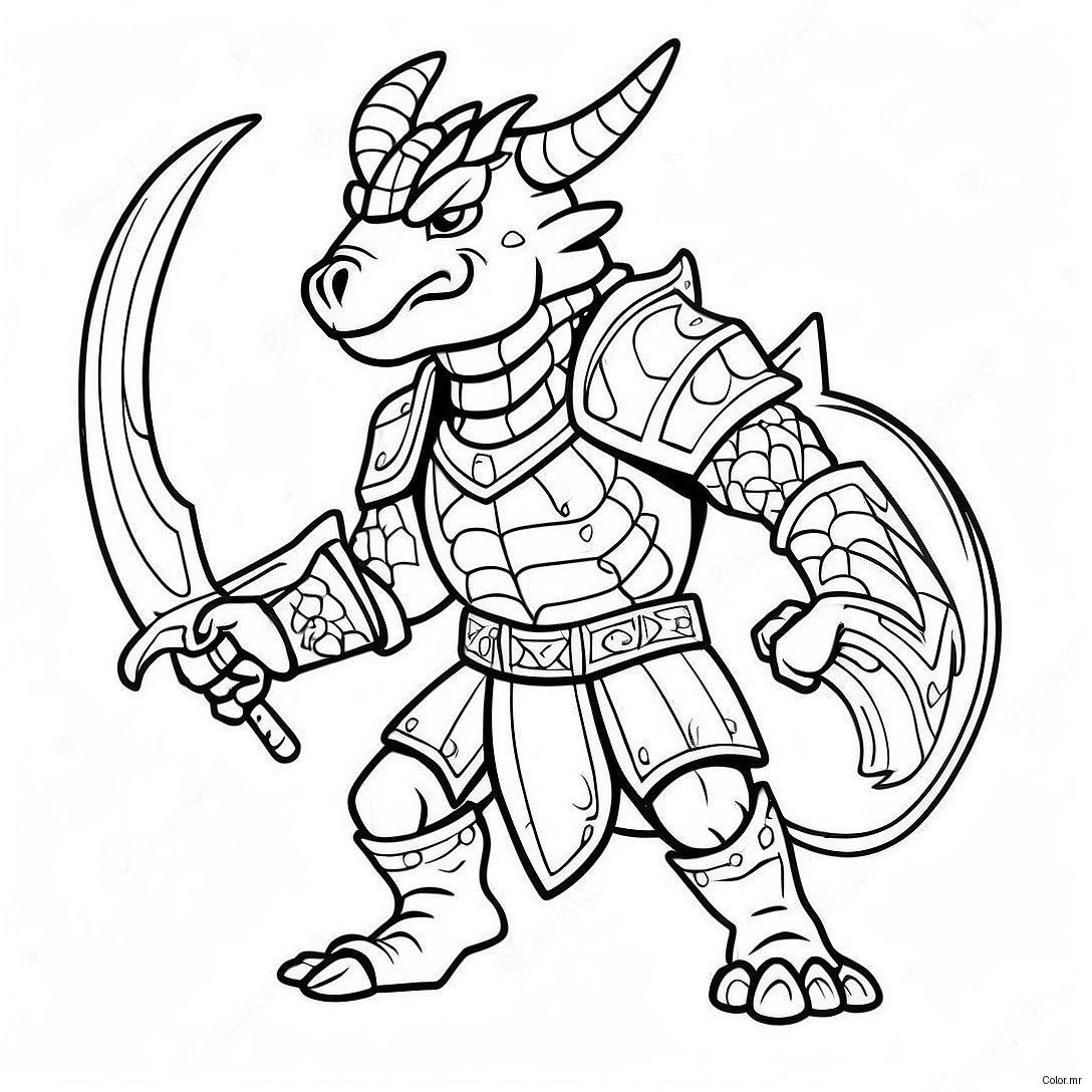 Pagina Da Colorare Dragonborn In Battaglia 35404 29459