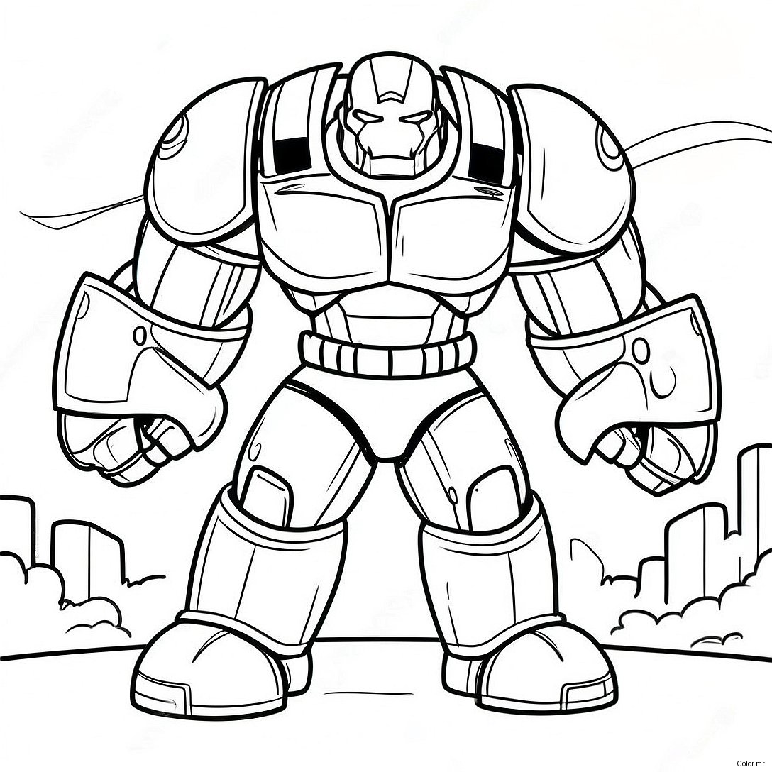 Pagina Da Colorare Hulkbuster In Battaglia 68013 56102