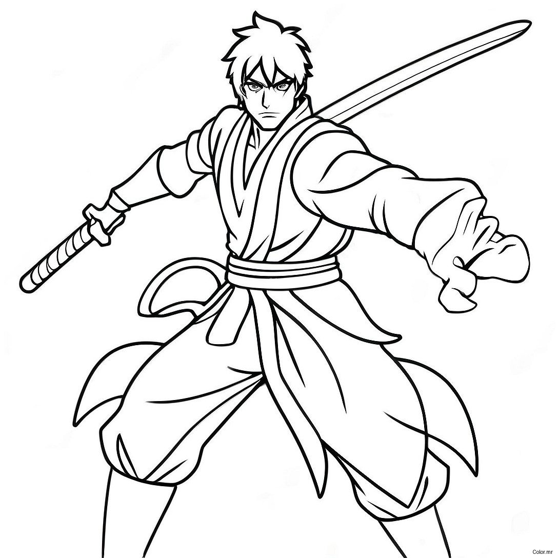 Pagina Da Colorare Ichigo Kurosaki In Battaglia 14119 11697