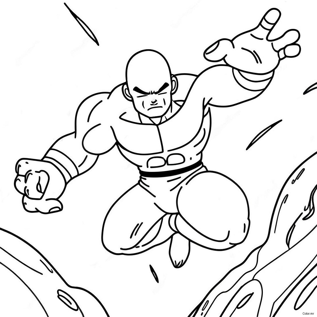 Pagina Da Colorare Jiren In Posizione Di Battaglia 58596 48681