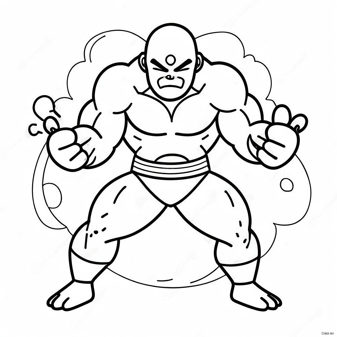 Pagina Da Colorare Jiren In Posizione Di Battaglia 58596 48683