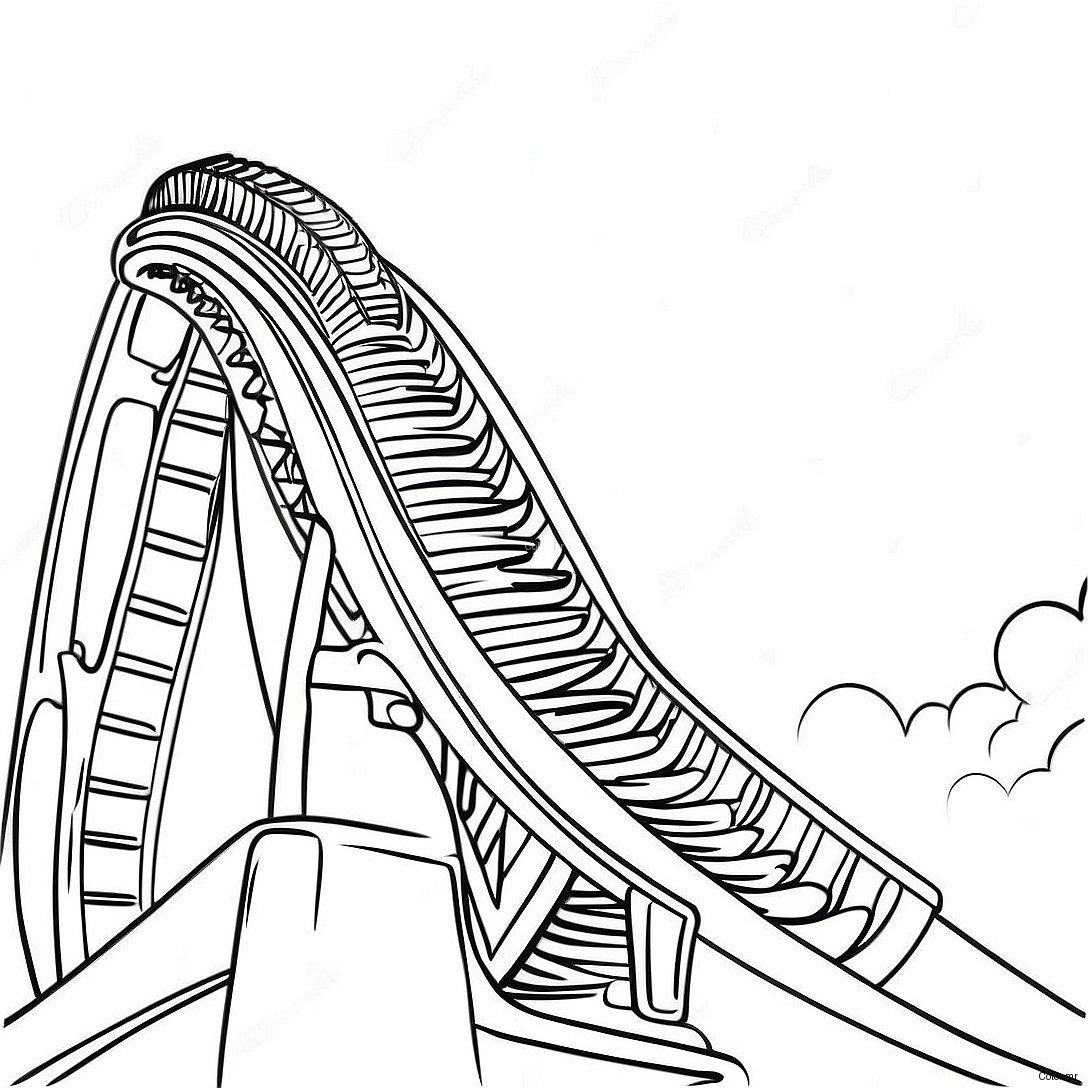 Pagina Da Colorare Montagne Russe Di Hershey Park 50675 42229