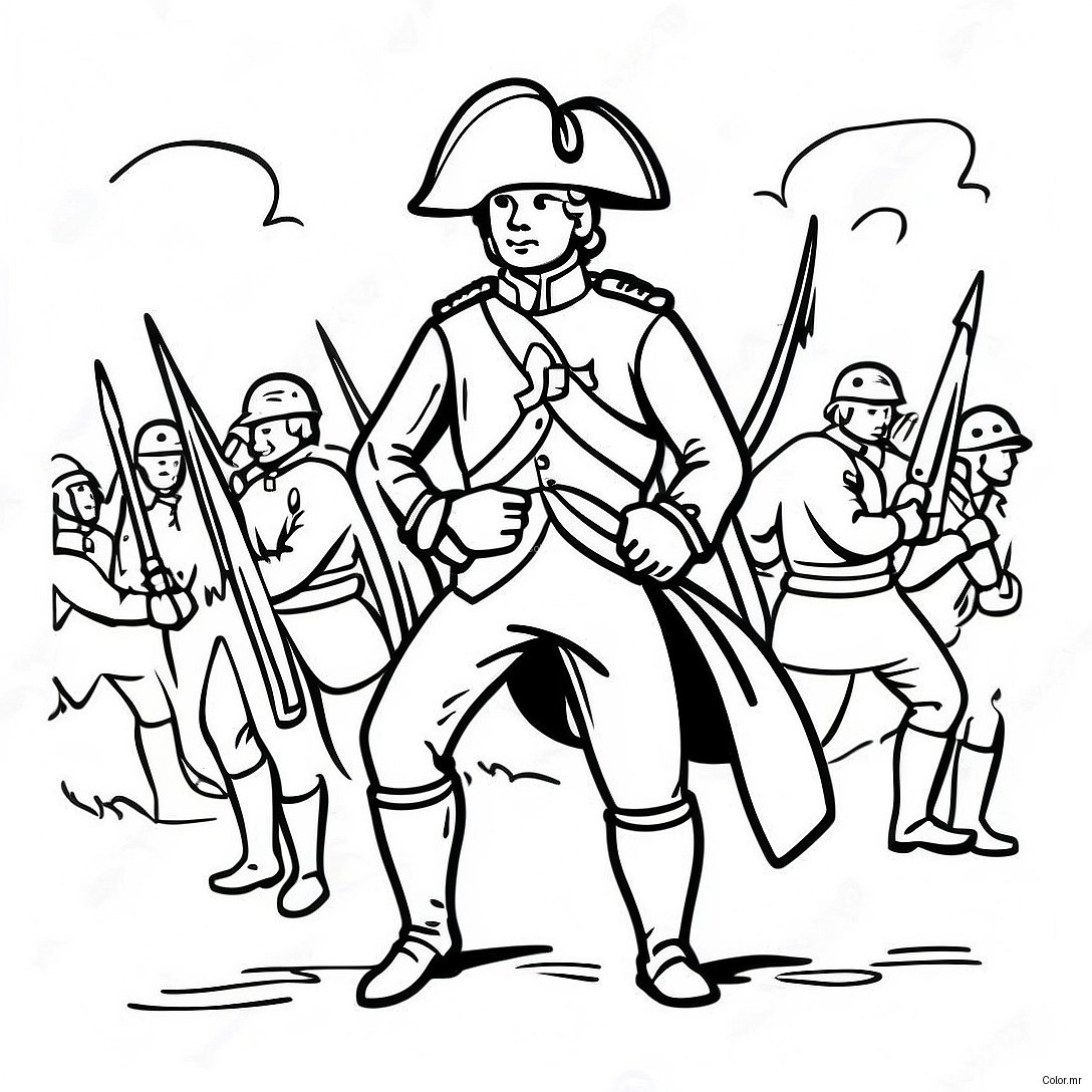 Pagina Da Colorare Soldato Coloniale In Battaglia 46194 38480