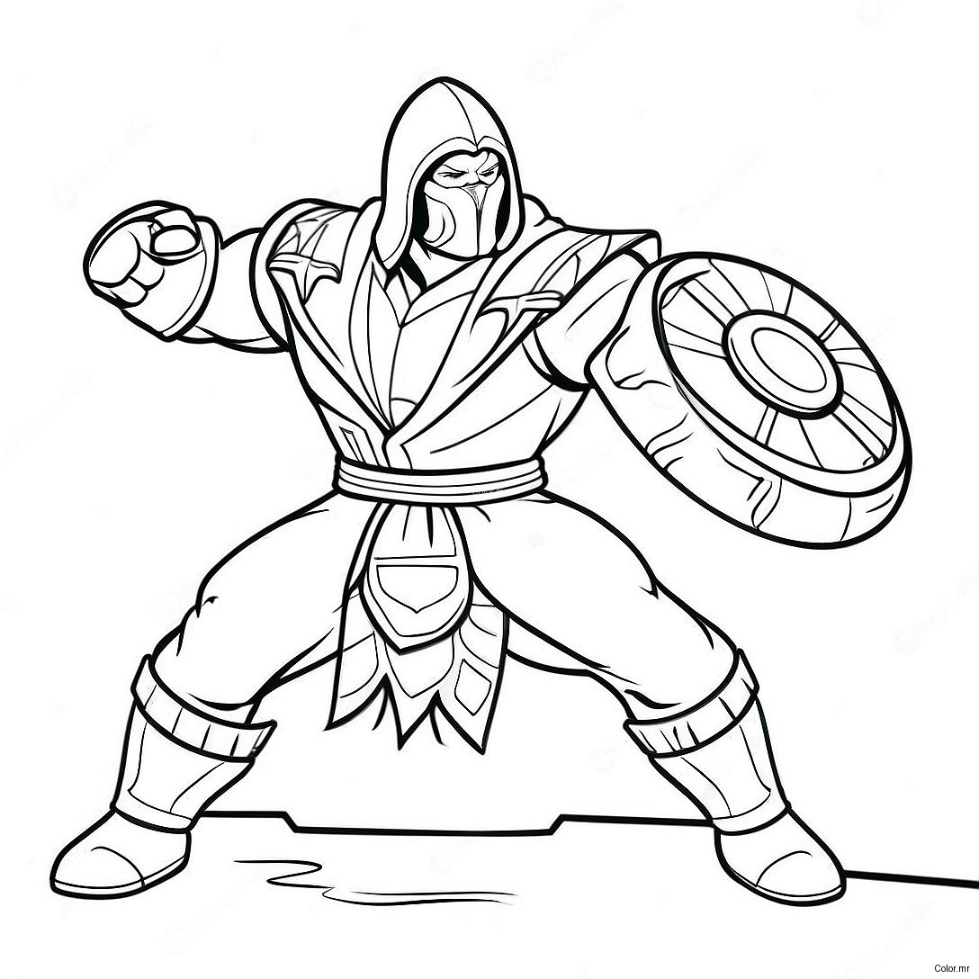 Pagina Da Colorare Sub Zero In Battaglia Epica 29398 26525