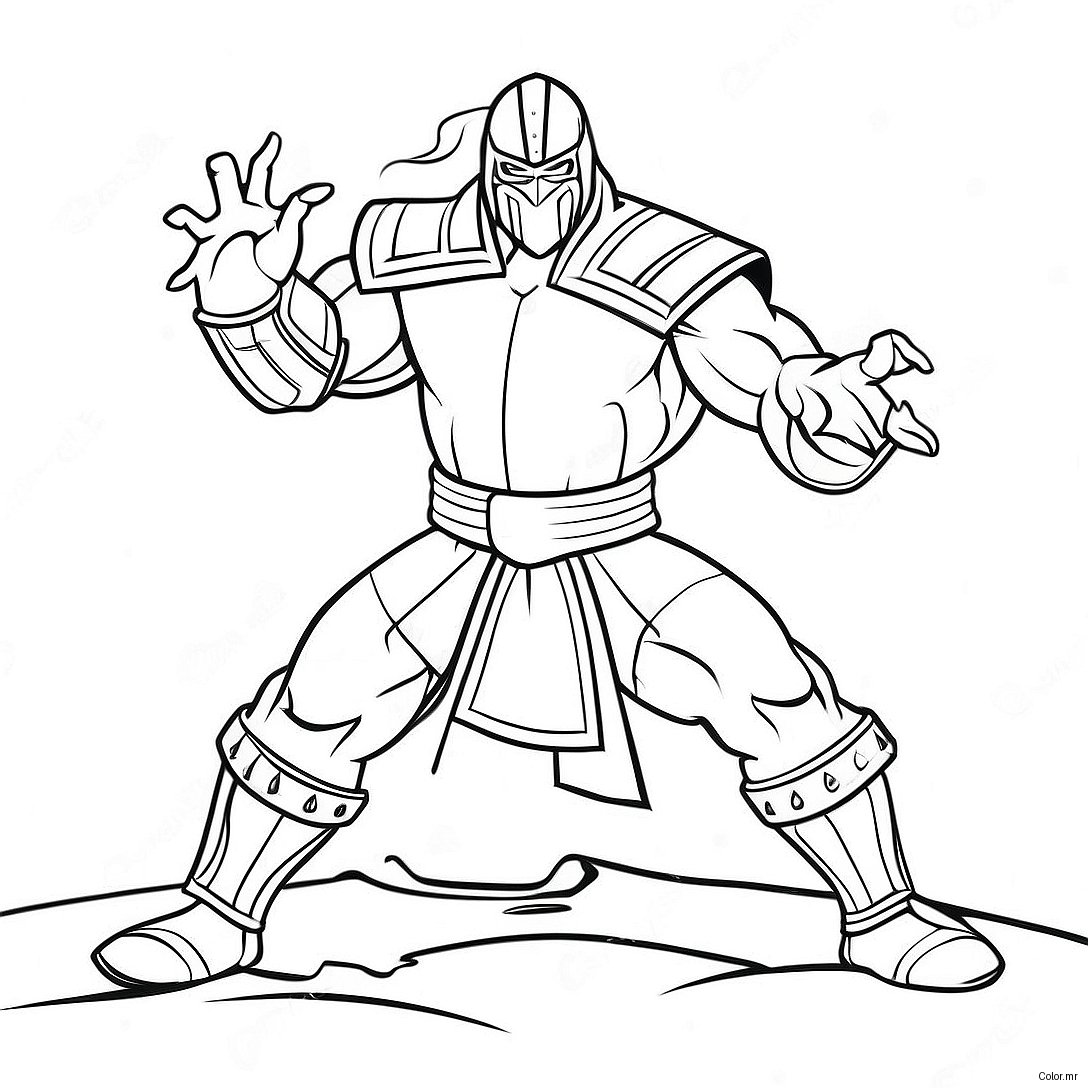 Pagina Da Colorare Sub Zero In Battaglia Epica 29398 26528