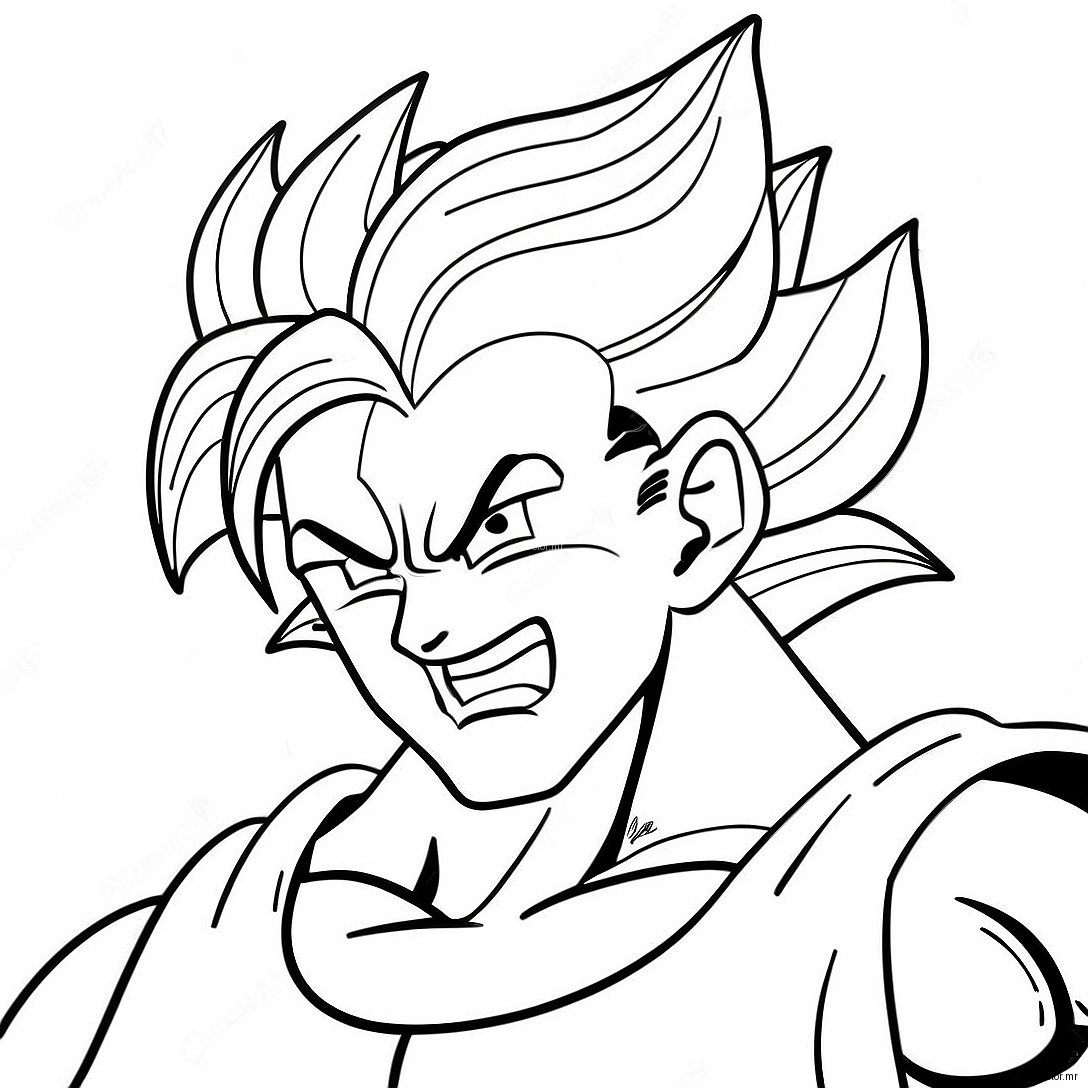 Pagina Da Colorare Super Saiyan Gogeta In Battaglia 8767 7169
