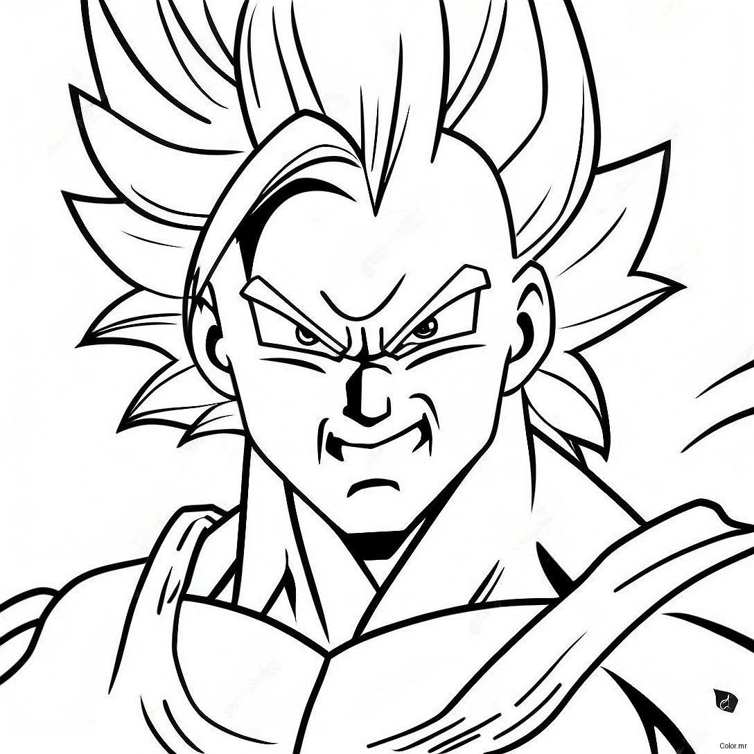 Pagina Da Colorare Super Saiyan Gogeta In Battaglia 8767 7170