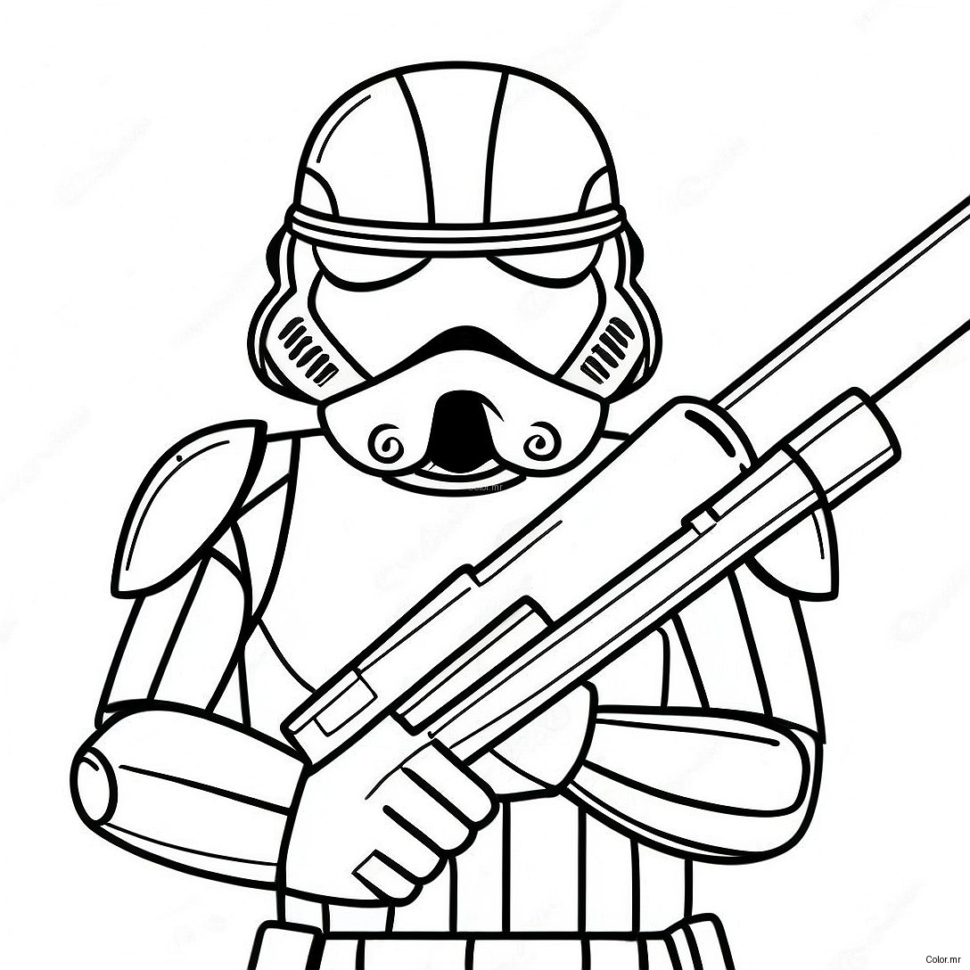 Pagina Da Colorare Temibile Sith Trooper In Battaglia 63750 52745