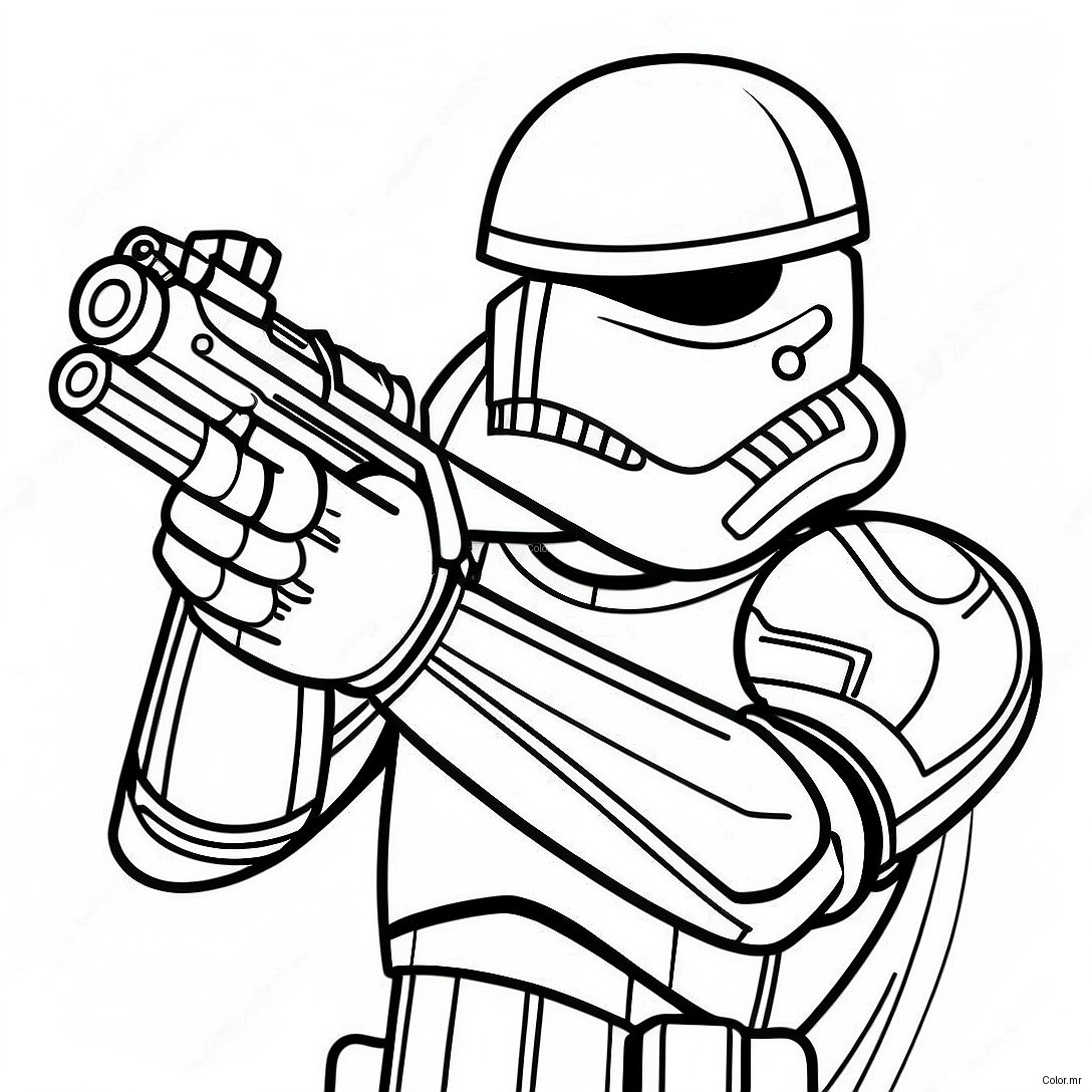 Pagina Da Colorare Temibile Sith Trooper In Battaglia 63750 52748