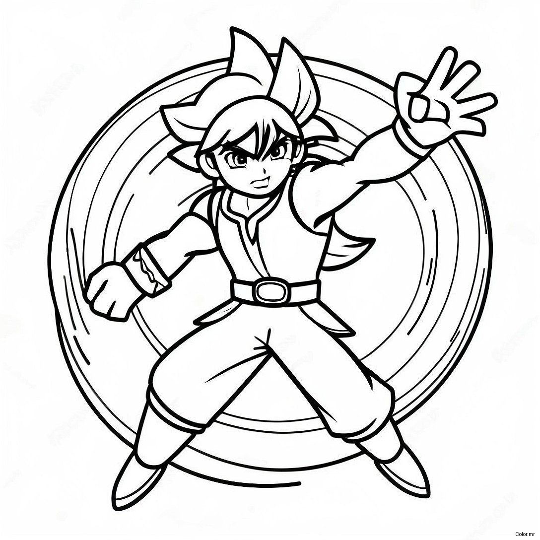 Pagina Da Colorare Valkyrie Beyblade Dinamica In Battaglia 70104 57965