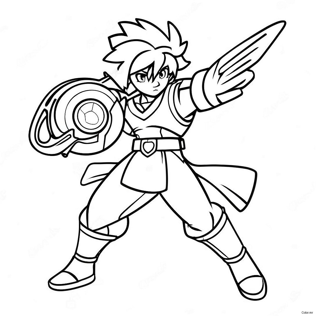 Pagina Da Colorare Valkyrie Beyblade Dinamica In Battaglia 70104 57967
