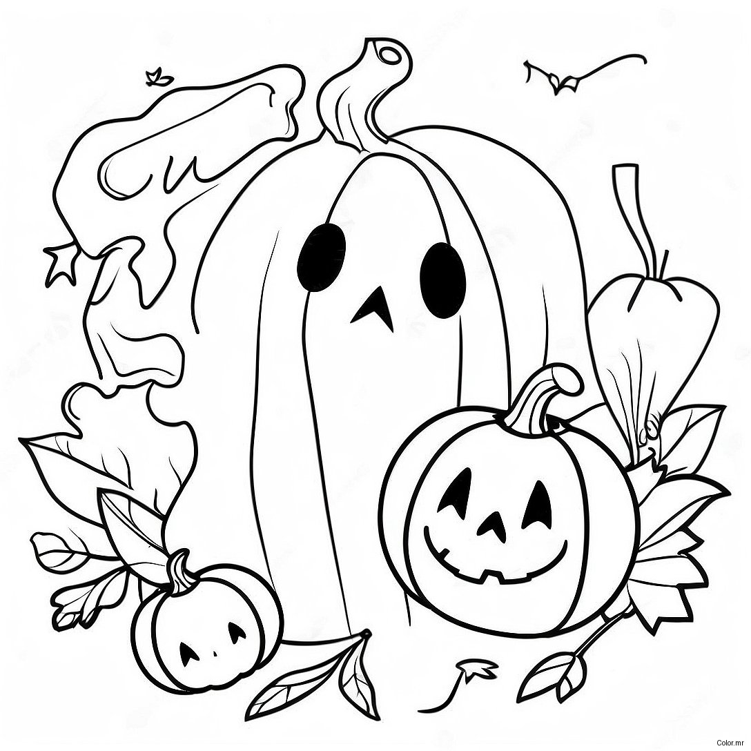Pagina Da Colorare Vintage Di Halloween 15499 13127