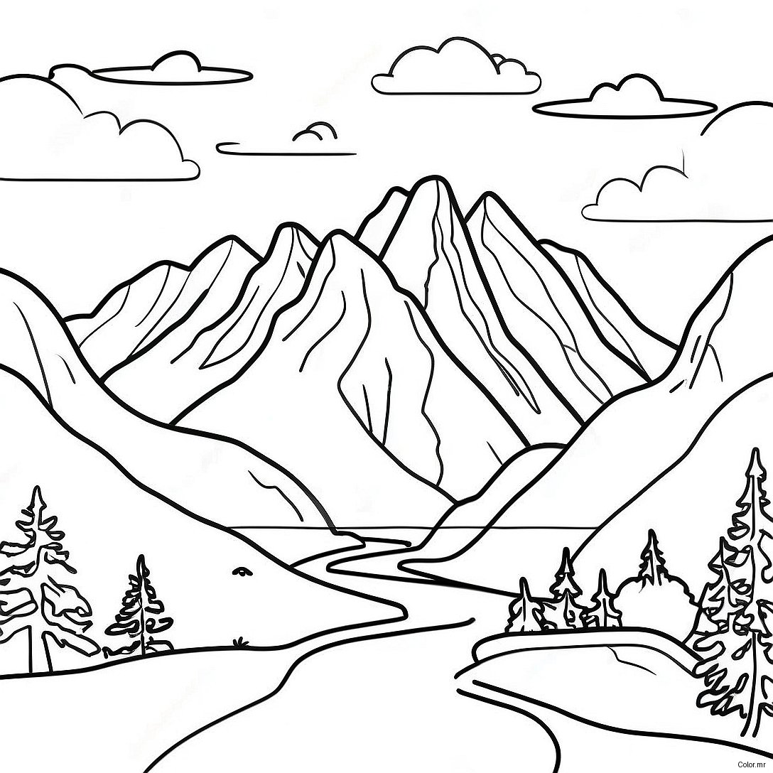Pagine Da Colorare Delle Maestose Montagne Del Montana 34884 29039