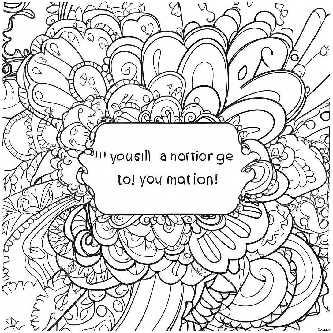 Positive Affirmations You Matter Coloring Page 49675 41438