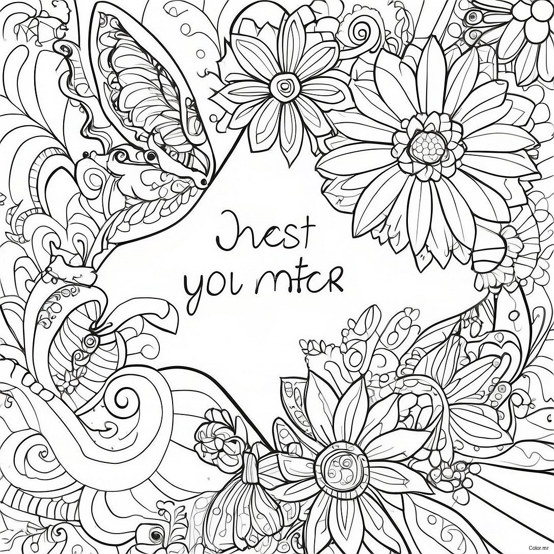 Positive Affirmations You Matter Coloring Page 49675 41439